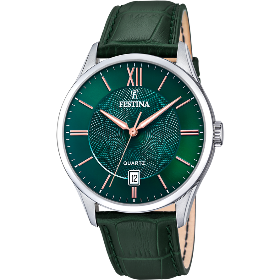 Festina pelle verde f20426/7